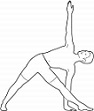 swadhisthana yoga sacral chakra yoga position trikonasana twisting triangle